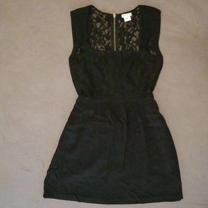 Black lace cocktail dress